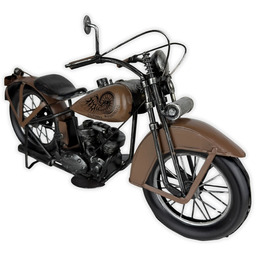 Replika motocykla pojazdu brązowego zabytkowa 21x36x12 25XJZ023