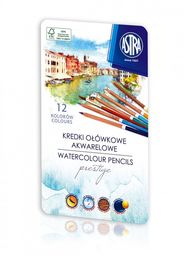 Kredki akwarelowe z drewna cedrowego ASTRA Prestige 12