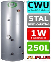 Bojler Joule 250l 1w zasobnik nierdzewny 1 wężownica