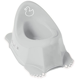 Tega Baby, Nocnik antypoślizgowy z pozytywką, Kaczka, Jasnoszary