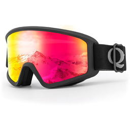 Gogle narciarskie nieparujące dla dorosłych UV400 czarne