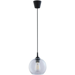 Lampa wisząca czarna metalowa z akrylem 200