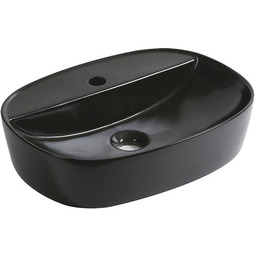Czarna umywalka nablatowa 51 cm KR-860 BLM Kerra