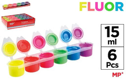 Farba plakatowa tempera fluor 6x15ml - MP Main