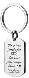 brelok pod grawer dla taty od córki