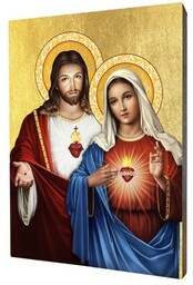 Ikona Najświętszego Serca Jezusa i Niepokalanego Serca Maryi
