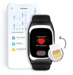 Smartwatch dla seniora Dzień Dziadka Sos Gps Locon