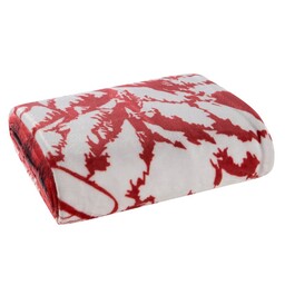 Eurofirany Koc świąteczny 150x200 Rudolf czerwony biały narzuta