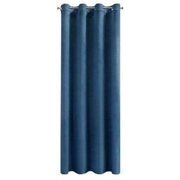 Eurofirany Zasłona 140x250 Melanie granatowa welurowa gotowa