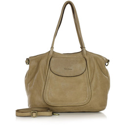Shopperka beżowa khaki MARCO MAZZINI v86d