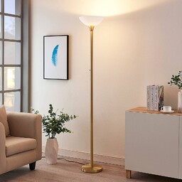 Lampa stojąca Ignacia Lindby, mosiężny / złoty, salon