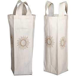 Bonamaison Bawełniana torba na wino z nadrukiem cyfrowym,