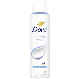Dove Classic Fresh 48H Antyperspirant Spray Damski 150ml