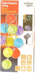 Lampy zewnętrzne 240 cm, 10 LED lampion solarny