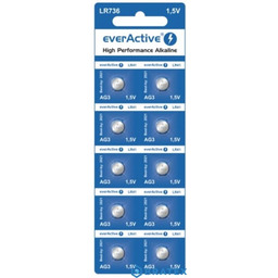 10x bateria alkaliczna mini everActive G3 LR736 LR41