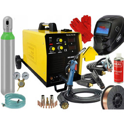 Spawarka Migomat Mig 200W Mma Igbt Magnum Zestaw