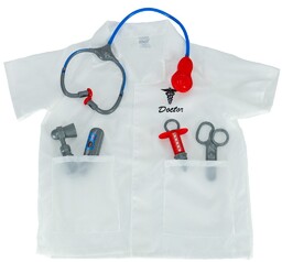 Kostium strój karnawałowy przebranie lekarz strój doktora kitel