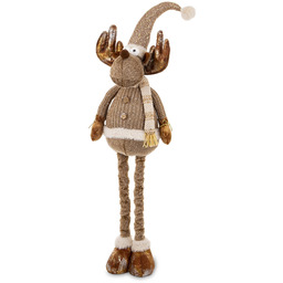 Figurka dekoracyjny świąteczny Renifer na teleskopach nogi 85-62x25x22