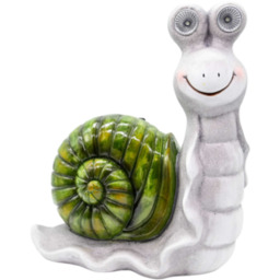 Figura solarna ogrodowa ślimak 39,5 cm