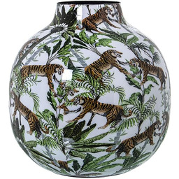 Alexandra House Living Wazon metalowy tygrys 21 x