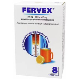 FERVEX, 8 saszetek (INPHARM)