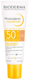 Bioderma Photoderm Aquafluide SPF 50 Ultralekki fluid Ciemny,