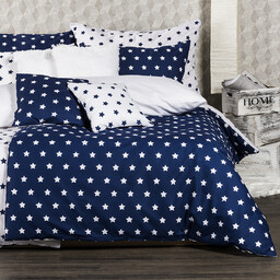 4Home pościel bawełniana Stars Navy blue, 220 x