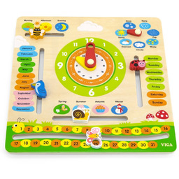 Viga Toys VIGA Kalendarz Edukacyjny Nauka Jezyka Angielskiego