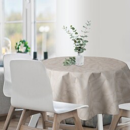 Eurofirany Obrus Garden 11E 150 cm okrągły beżowy