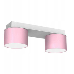 Lampa sufitowa Dixie Pink/White 2xGX53