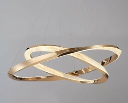 Lampa sufitowa złota połysk LED 80x60cm 98Watt L163