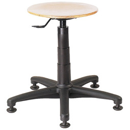 Stołek taboret obrotowy warsztatowy na stabilnej podstawie bez