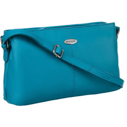 Skórzana listonoszka Rovicky R-309-22-NS turkusowa