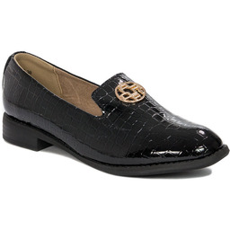 Filippo Półbuty damskie skórzane lakierowane Black czarne-37