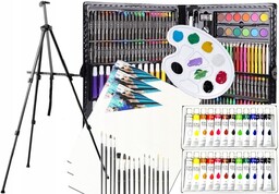 Zestaw Do Rysowania Sztaluga Farby Pastele Pędzle