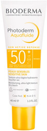 Bioderma Photoderm Aquafluide SPF 50 Ultralekki fluid Bezbarwny,