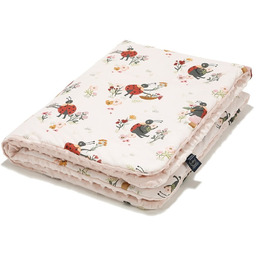 Ciepły Koc Przedszkolaka Minky Mirella Powder Pink 80X100