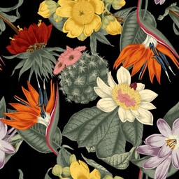 PUZZLE Kwiaty Vintage Retro A3 252 el