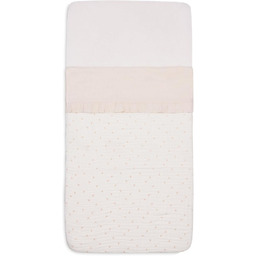 Jollein Prześcieradło kołyska Ruffle Ivory 75 x 100