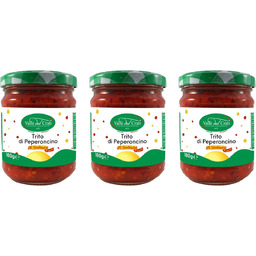 Specjalność Kalabriiz kruszoną papryczką Chili 3 słoiki po