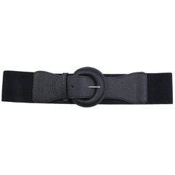 PASEK damski DO SUKIENKI gumowy czarny GUMA szeroki