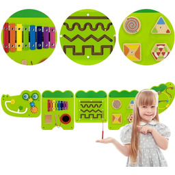 Viga Toys VIGA Tablica Sensoryczna Manipulacyjna Krokodyl Certyfikat