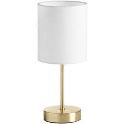 Lampa stołowa SET XS mosiądz mat 1xE14 abażur