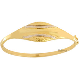 Bransoletka złota usztywniana.pr.585 ok. 17.5 cm