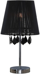 Lampa biurkowa czarna MONA z kryształkami