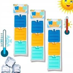 Wkłady chłodzące do lodówki turystycznej kolorowe zestaw 9x100