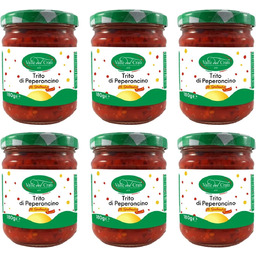 Specjalność Kalabriiz kruszoną papryczką Chili 6 słoików po