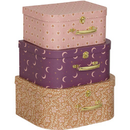 Pudełka kartonowe ozdobne NOMAD, 3 kuferki