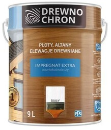 DREWNOCHRON Impregnat Extra powłokotwórczy Biały 9L
