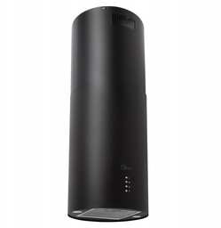 Okap wyspowy wiszący Focus Shadow black 190